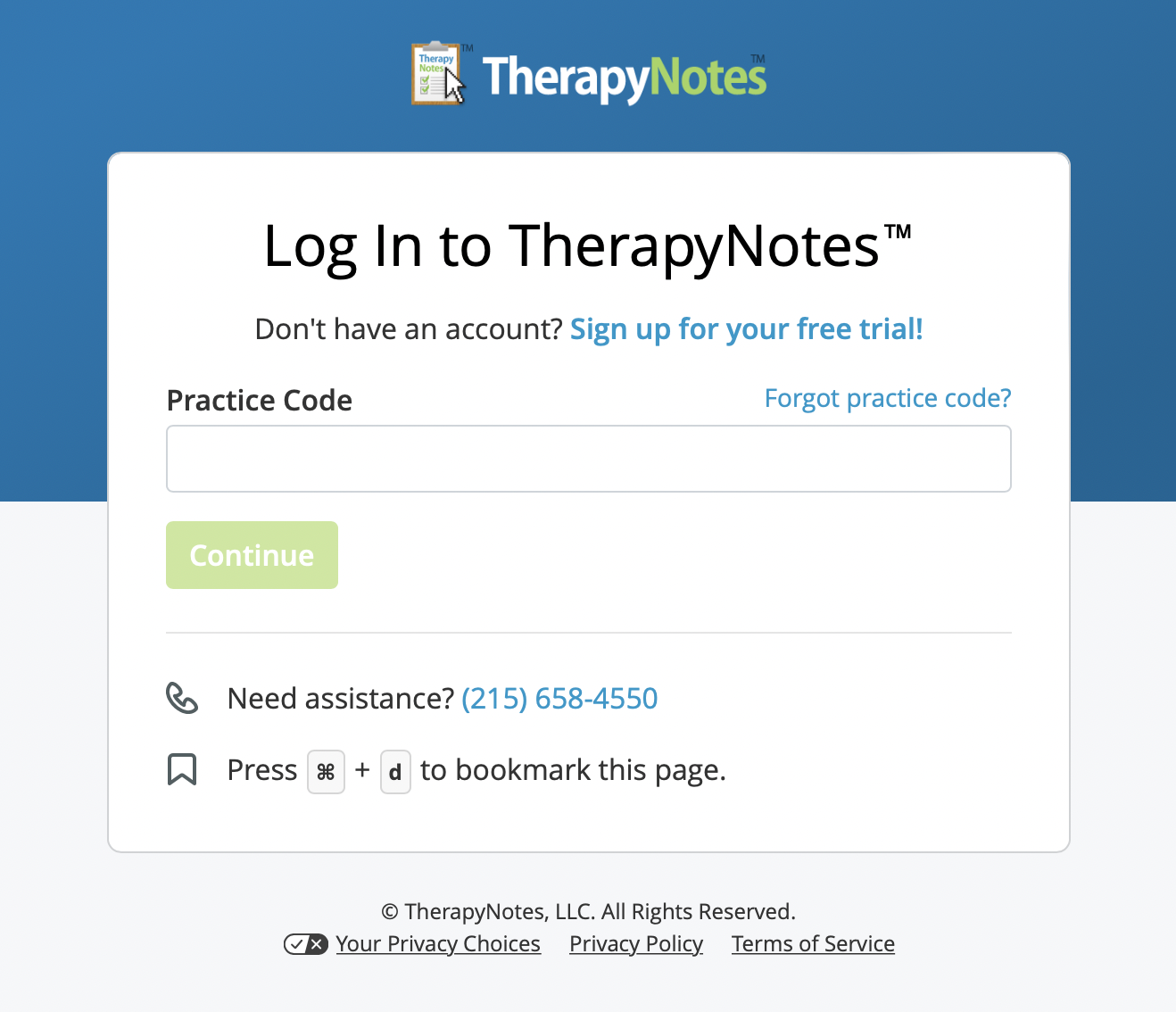 New TherapyNotes™ Login Experience